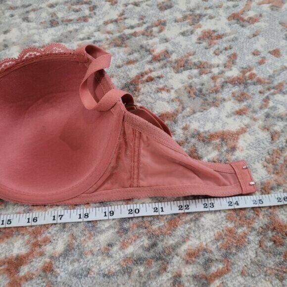 Victoria's Secret Dream Angel Lined Demi Dust Rose Lace Bra - Size 32DDD - Picture 6 of 6